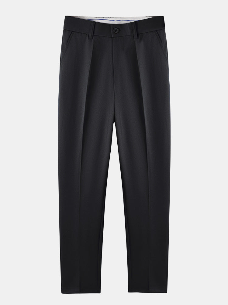 Geometric Knit Shirt & Slim Fit Tapered Trousers