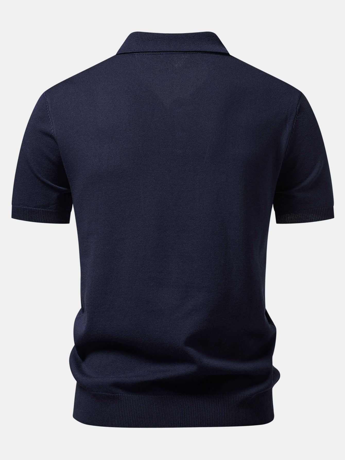 Basic Knit Polo & Knit Shorts
