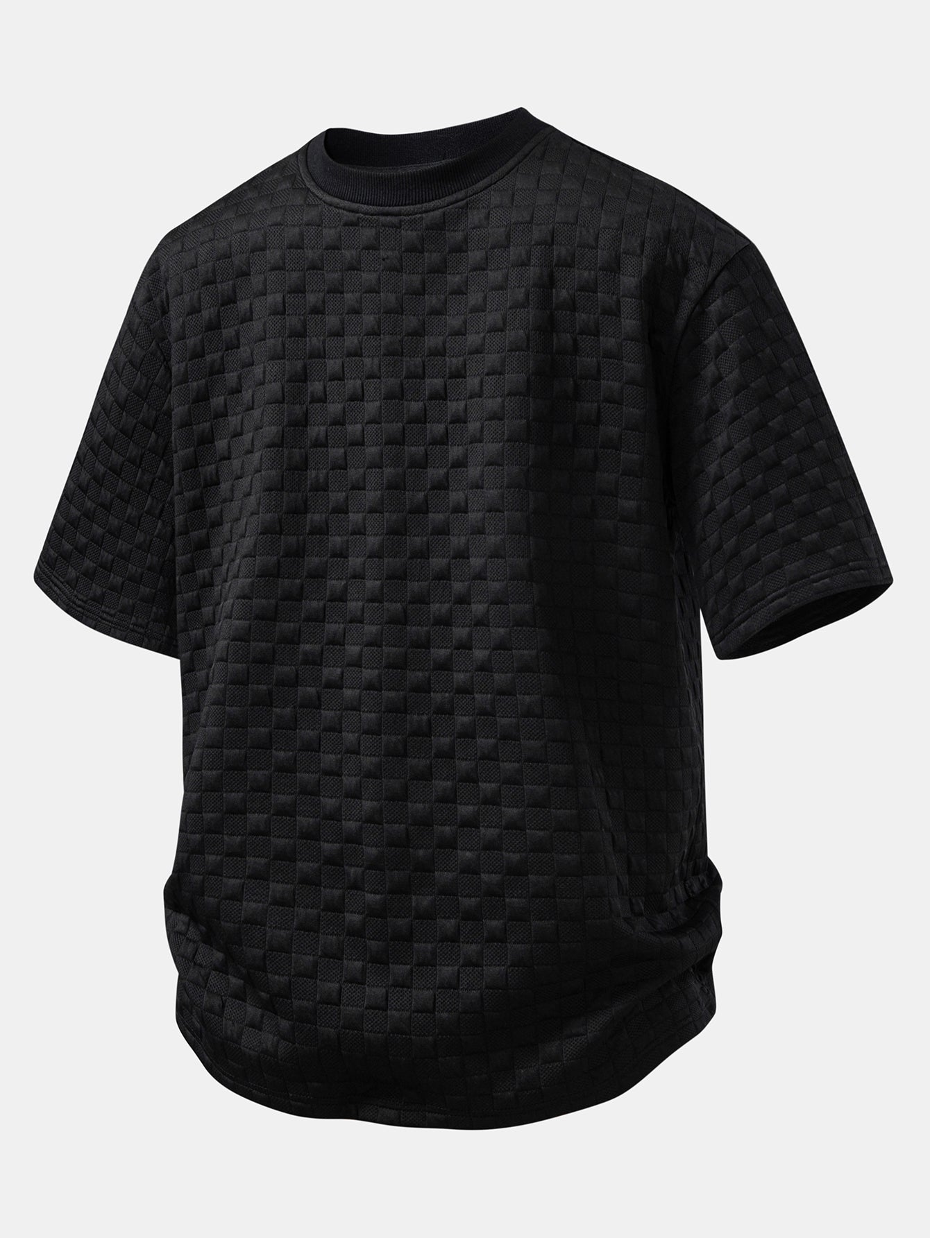 Relax Fit Checkerboard T-Shirt & Checkerboard Jacquard Shorts