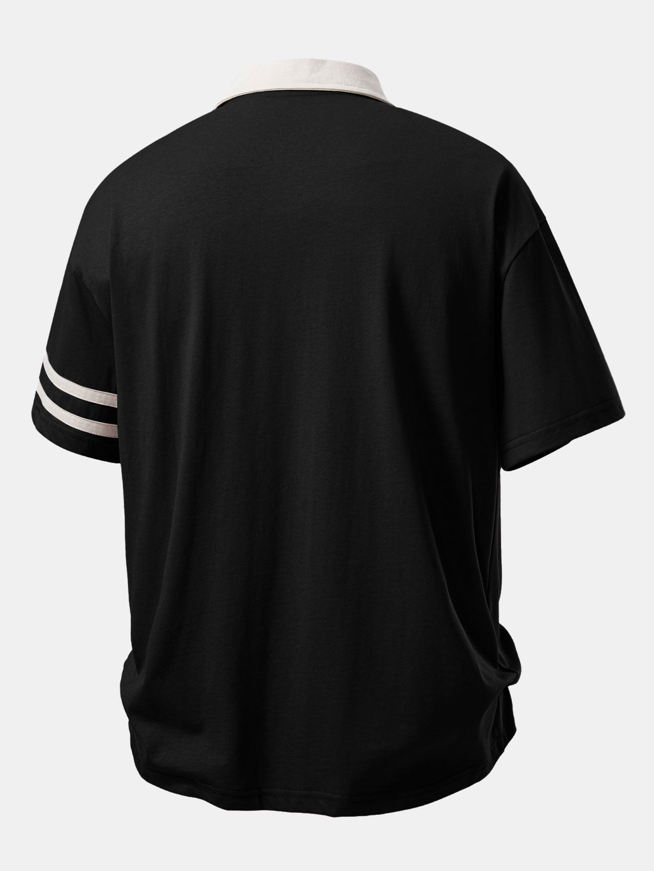 Relax Fit Milano Print Contrast Collar Polo Shirt & Cotton Drawstring 7" Shorts