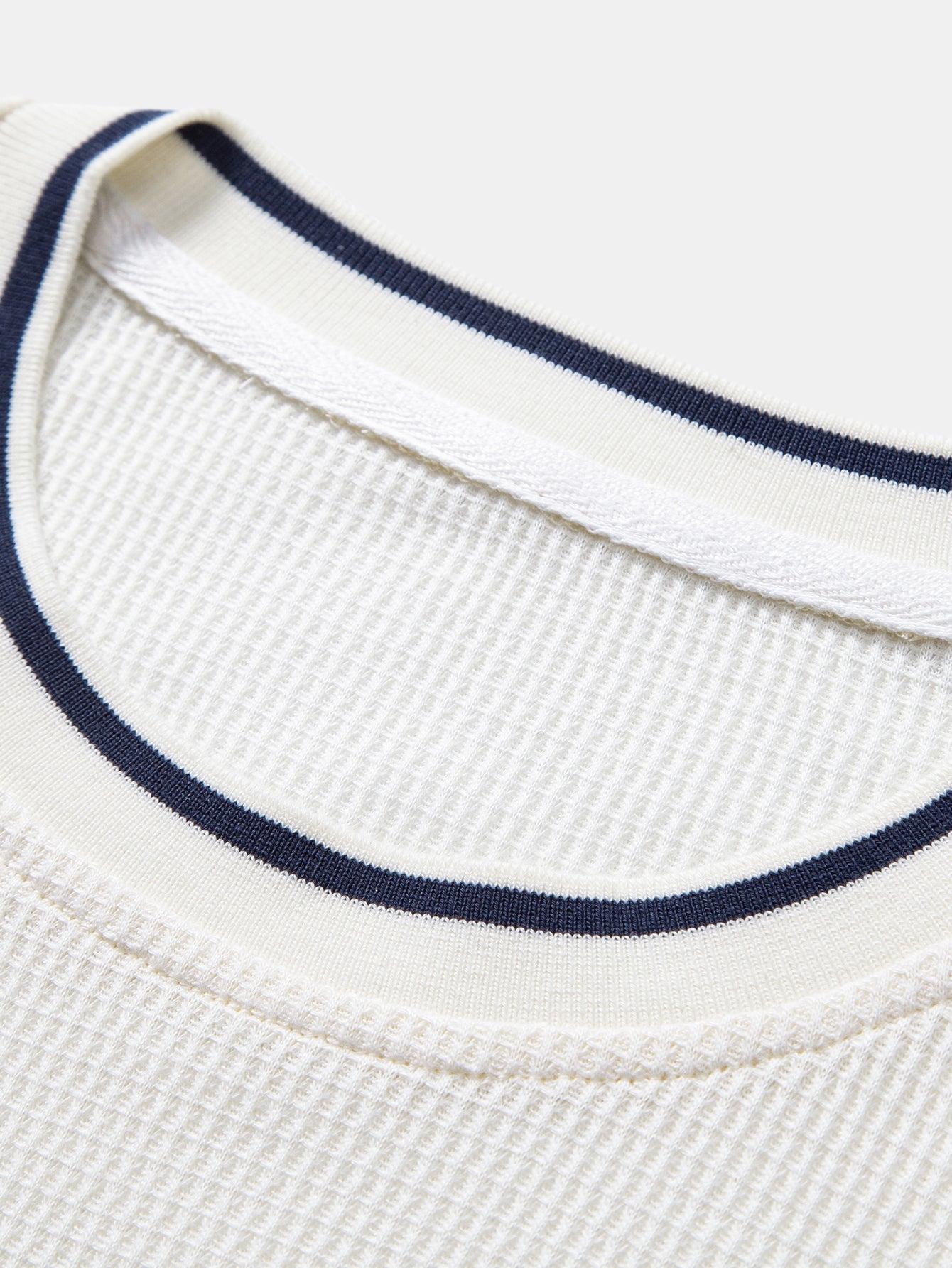 Contrast Trim Waffle Ringer T-Shirt & Slim Fit Tapered Trousers