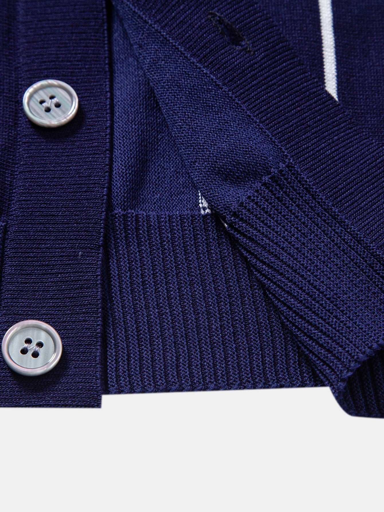 Stripe Button Up Knit Shirt & Elastic Waist Chino Shorts