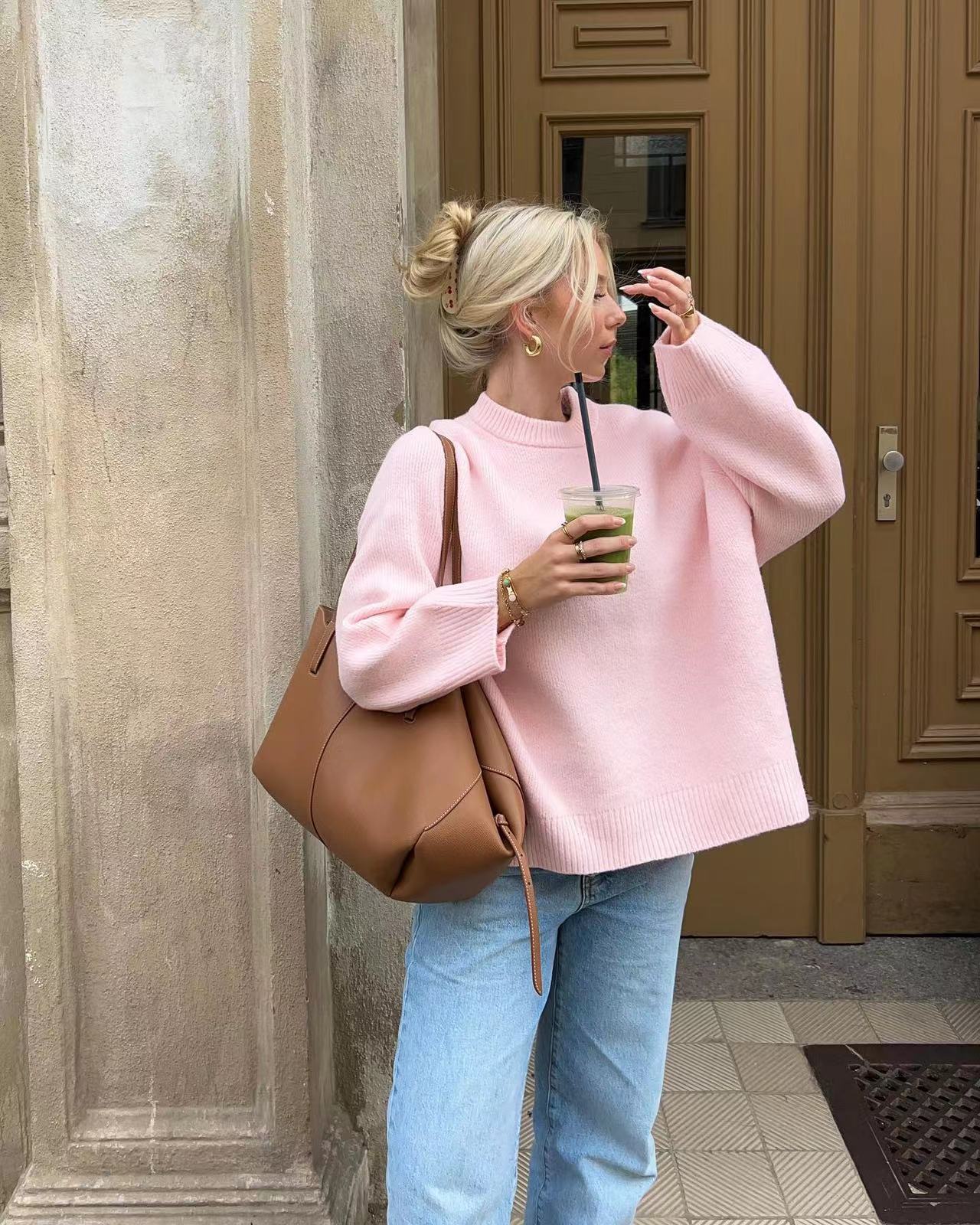 ARIA | Pink Cozy Sweater