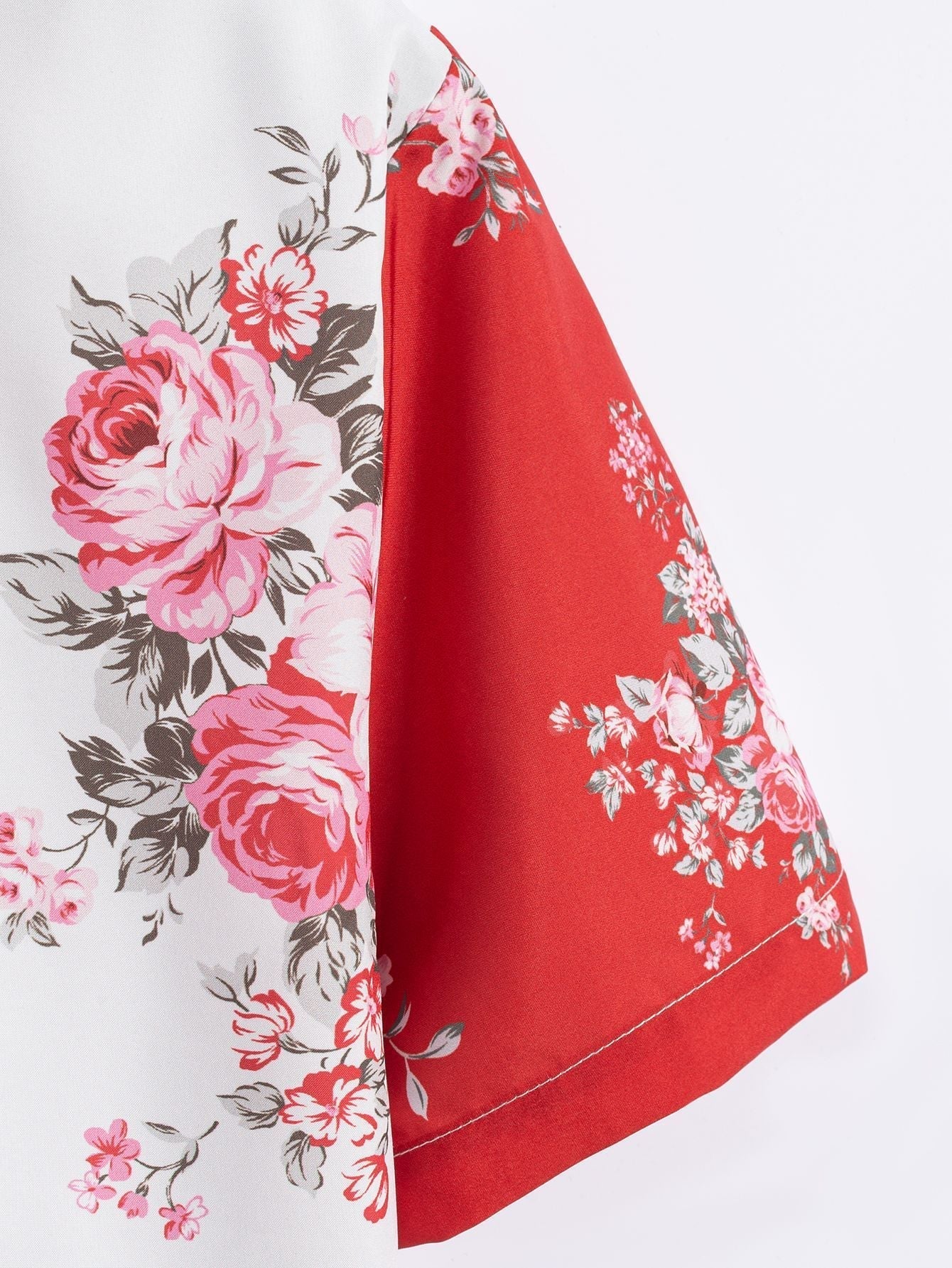 Too Tone Rose Print Button Up Shirt & Swim Shorts
