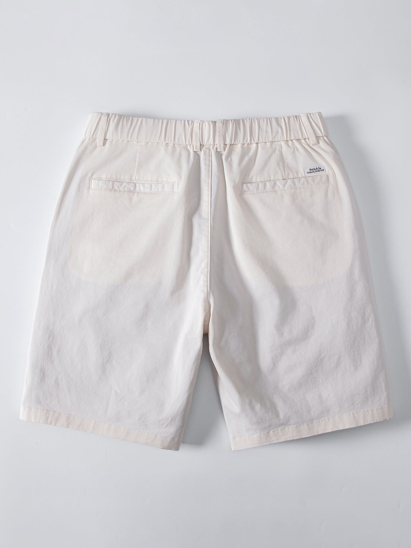 Contrast Trim Waffle Ringer T-Shirt & Elastic Waist Chino Shorts