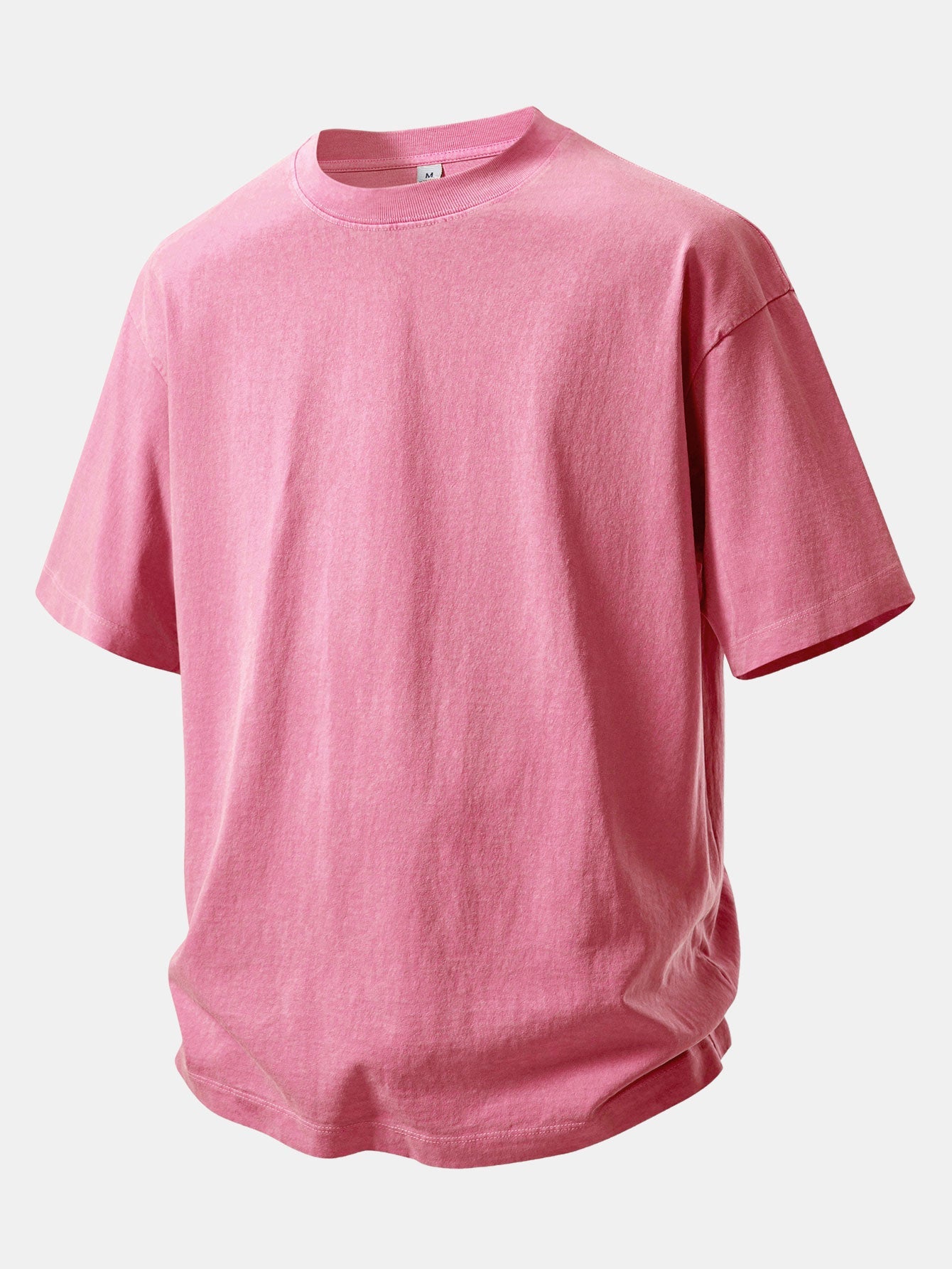 Relax Fit Heavyweight Washed Drop Shoulder T-Shirt & Washed Distressed Drawstring Shorts