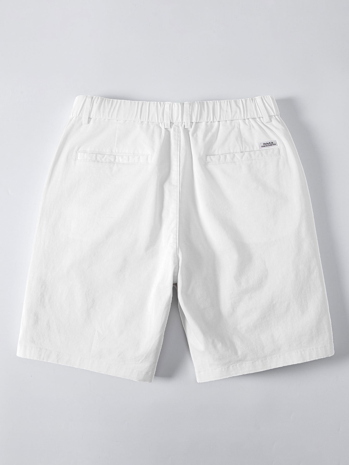 Stripe Button Up Knit Shirt & Elastic Waist Chino Shorts