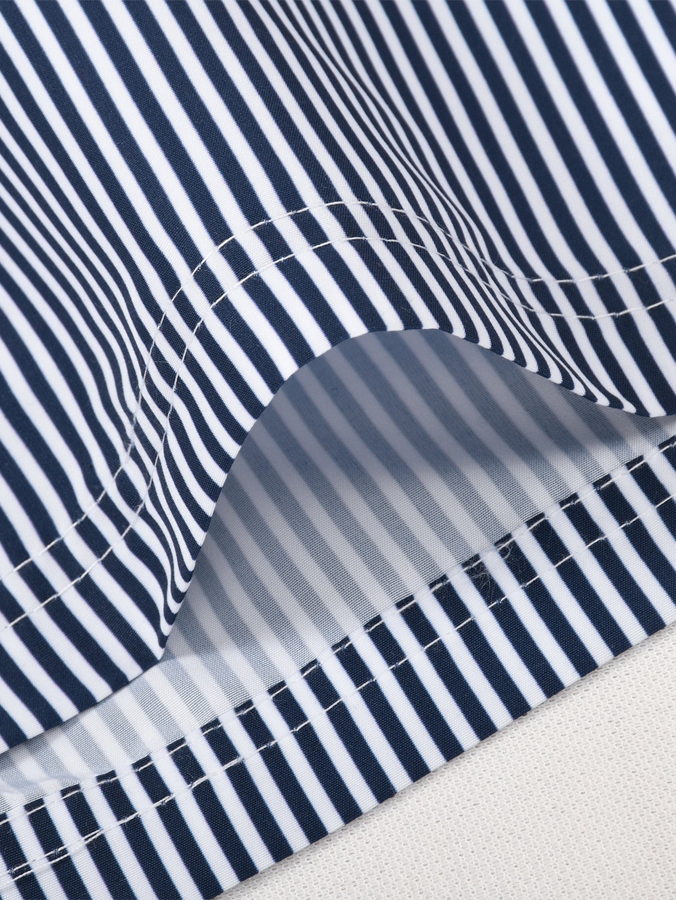Ilha Sailing Print Button Up Shirt & Vertical Striped String Swims