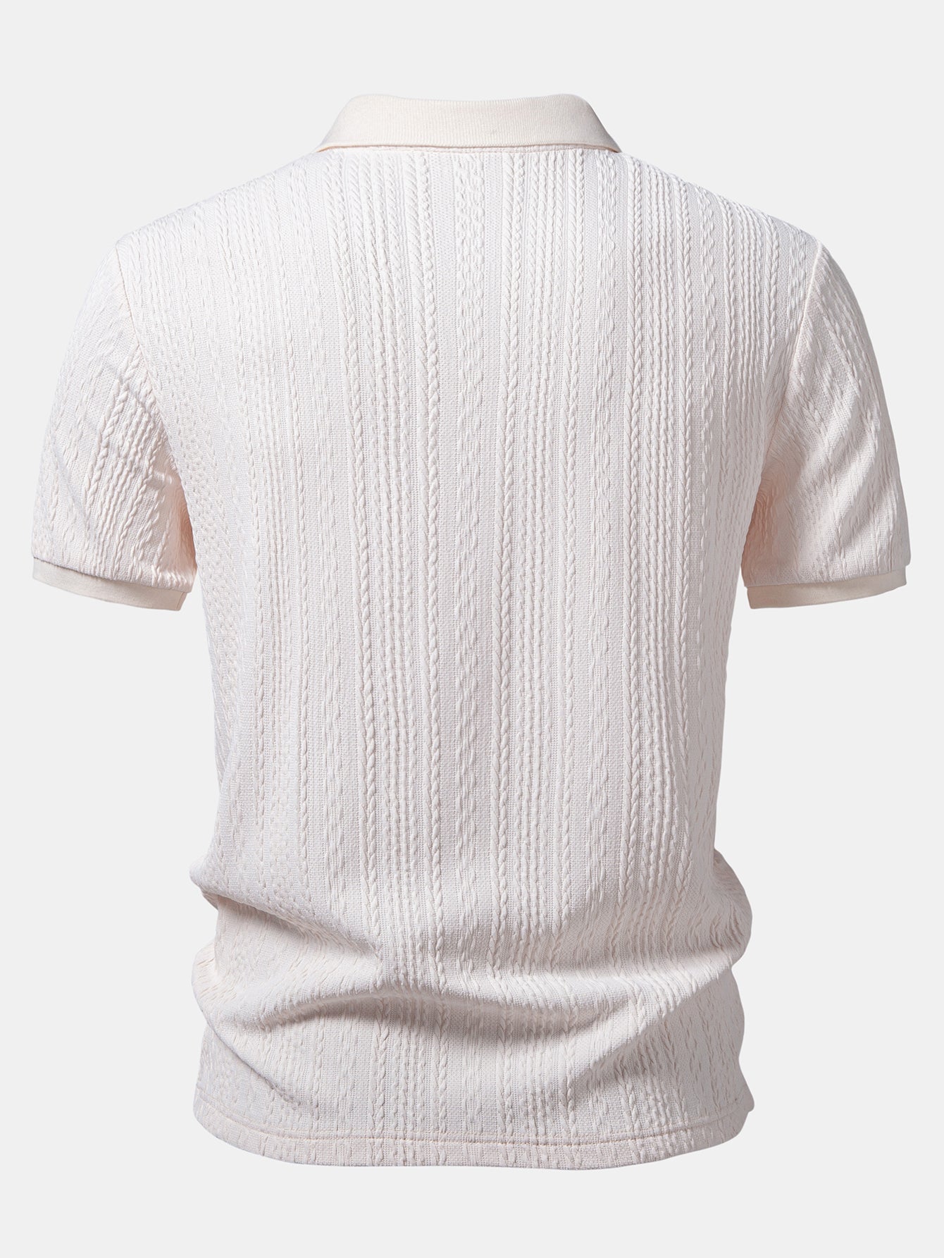 Twist Jacquard V Neck Polo & Slim Fit Tapered Trousers