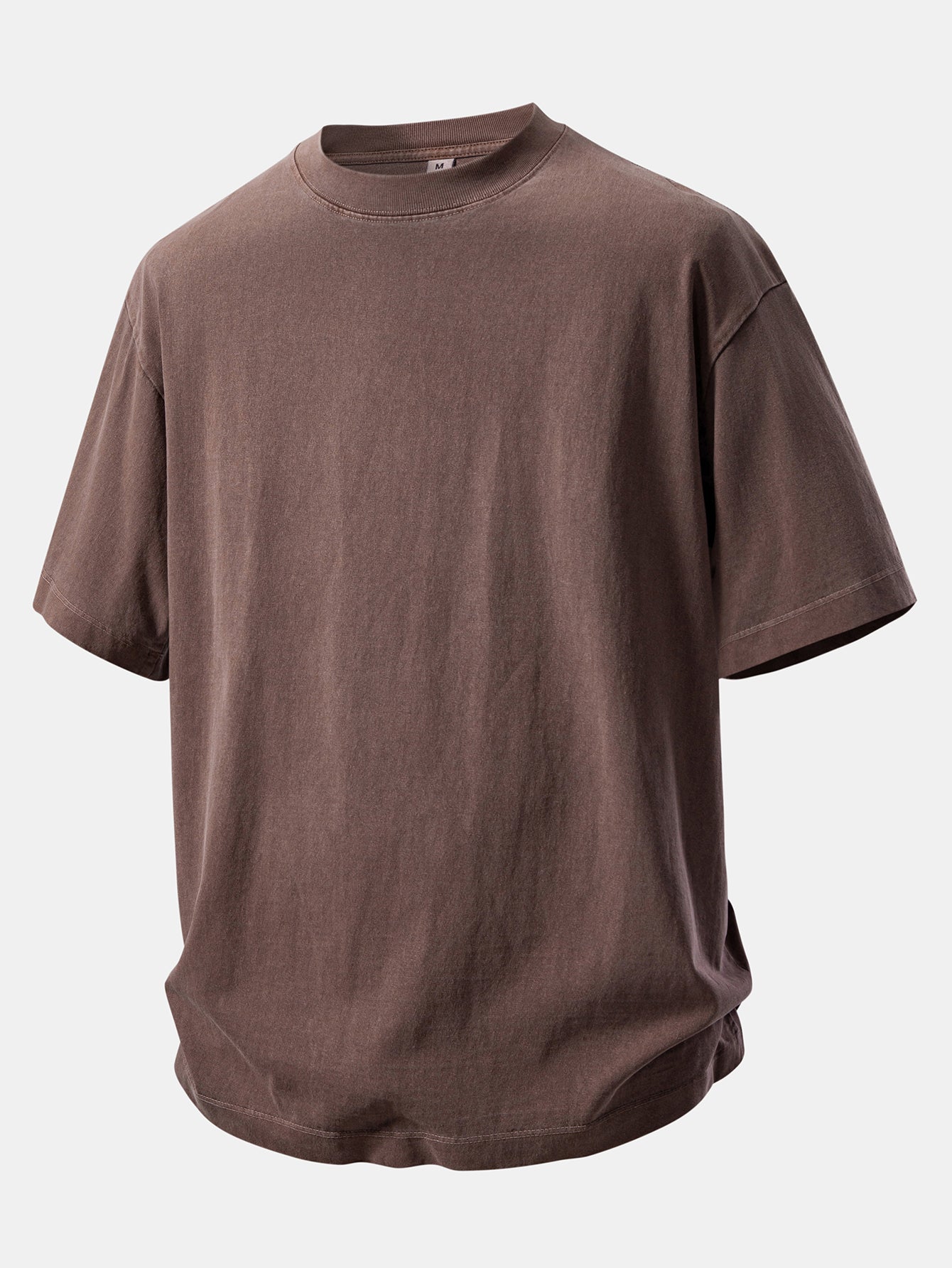 Relax Fit Heavyweight Washed Drop Shoulder T-Shirt & Washed Distressed Drawstring Shorts