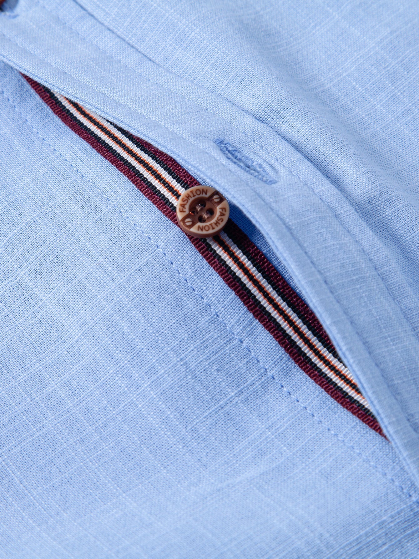 Short Sleeve Linen Look Stand Collar Shirt & Crinkle Textured Drawstring 5" Shorts