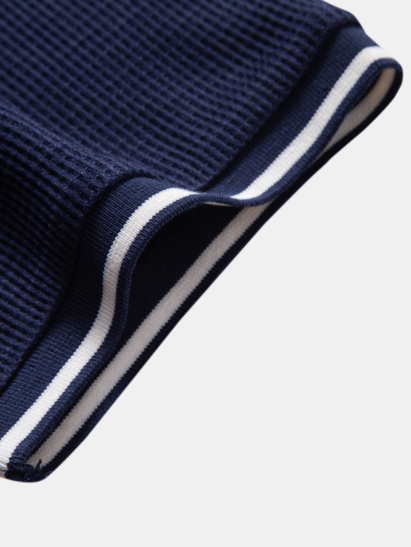 Contrast Trim Waffle Ringer T-Shirt & Slim Fit Tapered Trousers