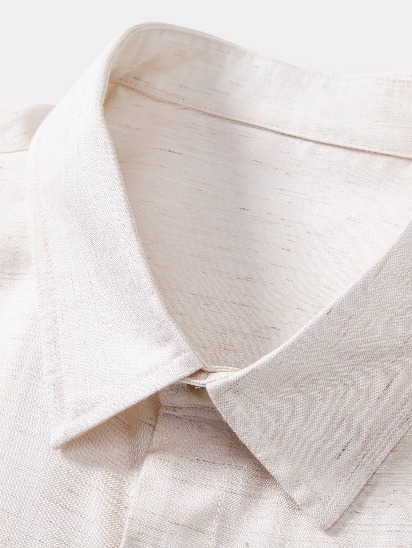 Linen Rayon Blend Button Up Shirt & Drawstring 7" Shorts