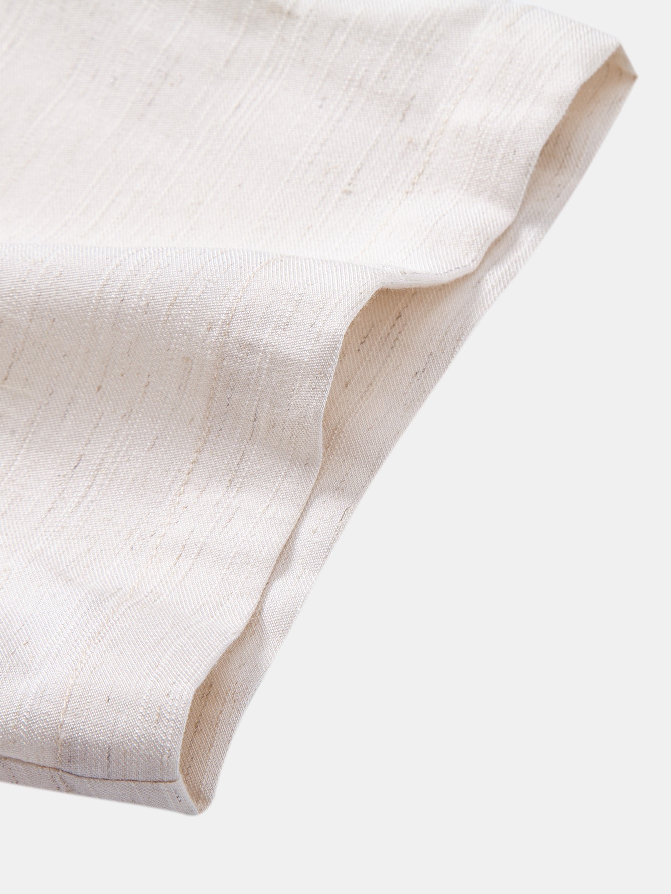 Linen Rayon Blend Button Up Shirt & Drawstring 7" Shorts