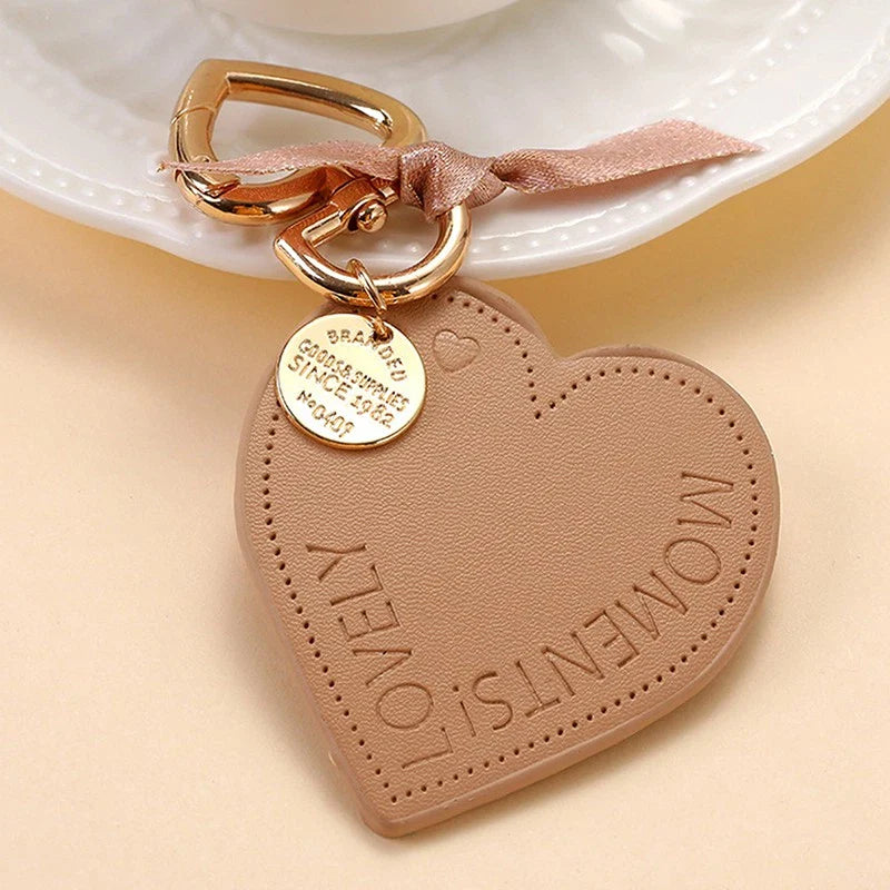 LuxeCore™ Leather Heart KeyChain