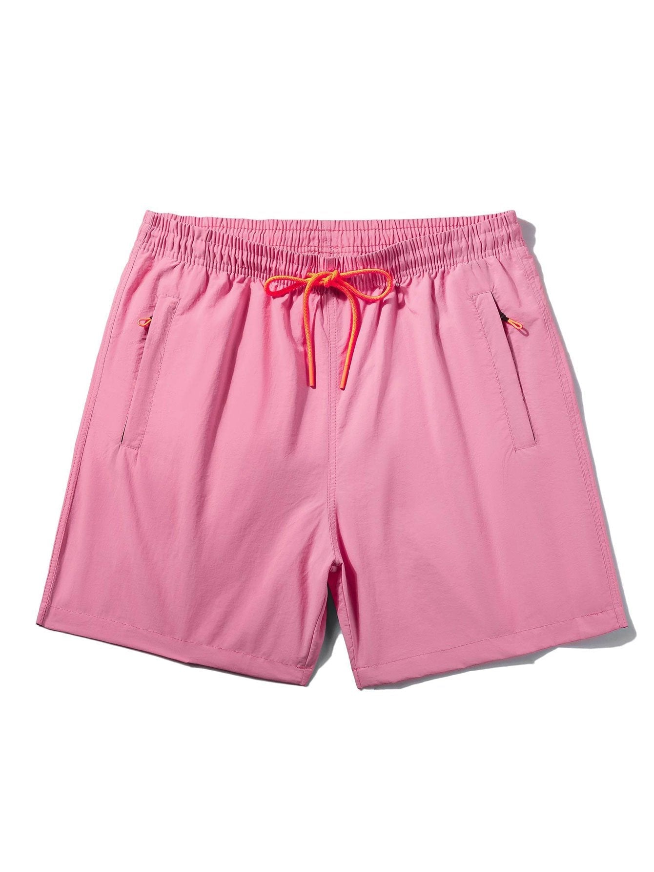 Vacation Pink Panther Print Contrast Ringer T-Shirt & Zip Pocket Swim Shorts