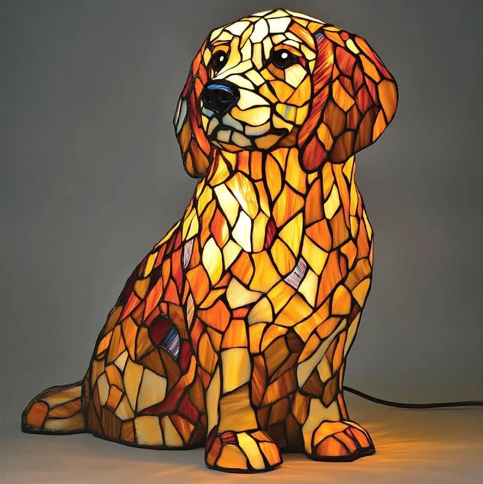 Statua di Lily il Golden Retriever Spirituale